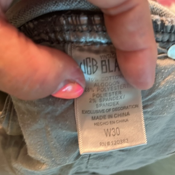 Vintage Genes Black grey super stretch long shorts. - Picture 6 of 6